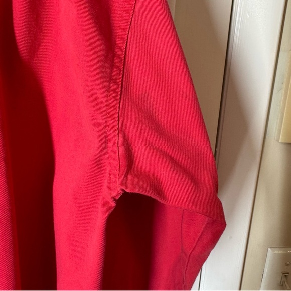 Vintage Details Express Women's Red Button-Down Oversized Shirt - Picture 6 of 11